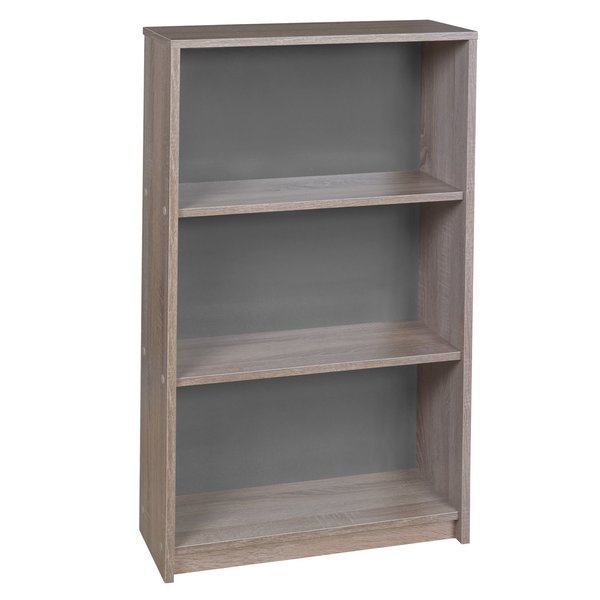 Regency Niche Lux Home 3 Tier Open Shelf Wood Bookcase- Latte NL3SBKLT
